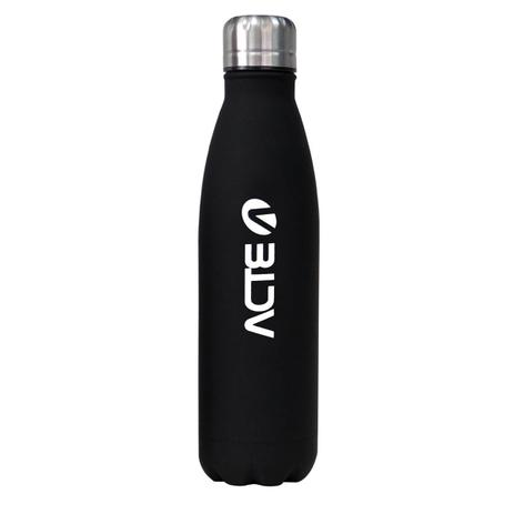 Garrafa Térmica Acte C37 Aço Inox 500ml Preta Menor preço em Garrafa Térmica Acte C37 Aço Inox 500ml Preta