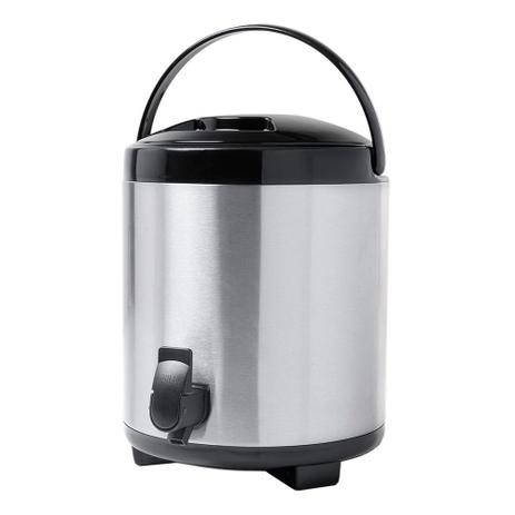 Garrafa Térmica Brinox com Torneira e Alça 9,2 litros Inox Menor preço em Garrafa Térmica Brinox com Torneira e Alça 9,2 litros Inox