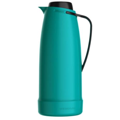 Garrafa Térmica Bule Dama Rolha Clean cor Turqueza 1 Litro - Termolar Menor preço em Garrafa Térmica Bule Dama Rolha Clean cor Turqueza 1 Litro - Termolar