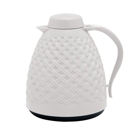 Garrafa Térmica Bule Rattan 750ml Branco - Paramount Menor preço em Garrafa Térmica Bule Rattan 750ml Branco - Paramount