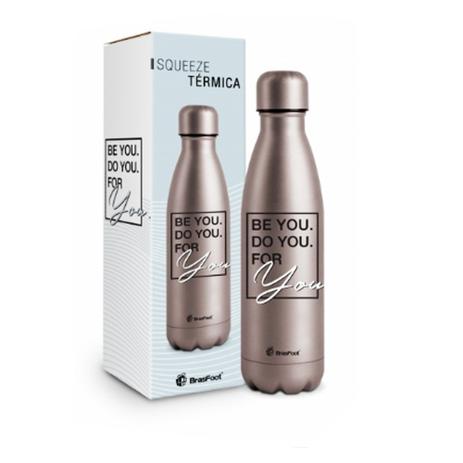Garrafa Termica Cantil BE YOU DO YOU FOR YOU 500ml - Bf Menor preço em Garrafa Termica Cantil BE YOU DO YOU FOR YOU 500ml - Bf