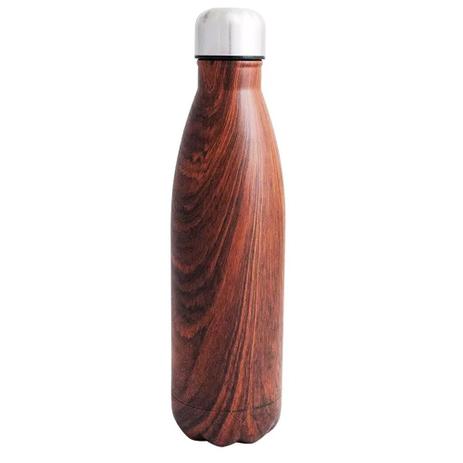 Garrafa Termica Cantil Estilo Madeira Inox Swell 500ml - PDV Menor preço em Garrafa Termica Cantil Estilo Madeira Inox Swell 500ml - PDV