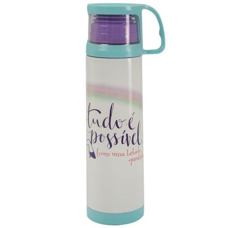 Garrafa Térmica com Caneca Unicórnio - Amocanecas Menor preço em Garrafa Térmica com Caneca Unicórnio - Amocanecas