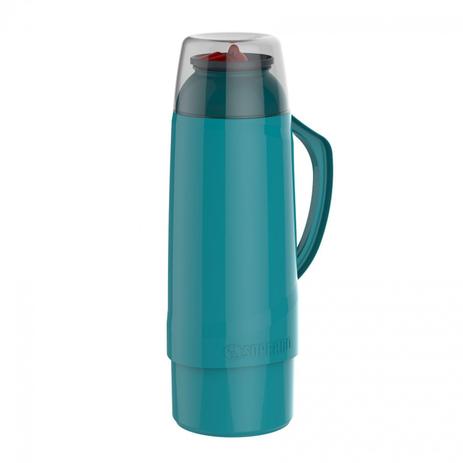 Garrafa Térmica Cristal 1L Soprano Azul Menor preço em Garrafa Térmica Cristal 1L Soprano Azul