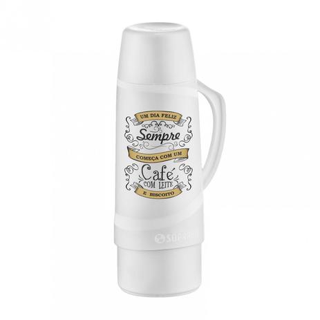 Garrafa Térmica Cristal 1L Soprano Branco Menor preço em Garrafa Térmica Cristal 1L Soprano Branco