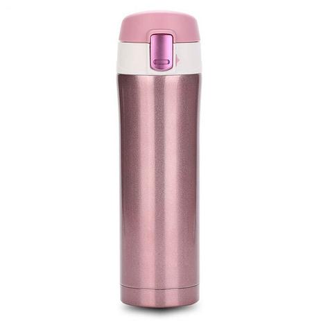 Garrafa Térmica de Inox 500ml com Tampa - Cores Variadas - Vacuum Cup Menor preço em Garrafa Térmica de Inox 500ml com Tampa - Cores Variadas - Vacuum Cup