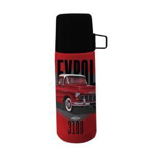 Garrafa termica de inox c/ tampa caneca plastica gm chevrolet 3100 vermelha 7x7x21cm 350ml - Urban Menor preço em Garrafa termica de inox c/ tampa caneca plastica gm chevrolet 3100 vermelha 7x7x21cm 350ml - Urban