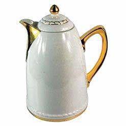 Garrafa Térmica de Porcelana Berlim Dourada - Decorafast Menor preço em Garrafa Térmica de Porcelana Berlim Dourada - Decorafast