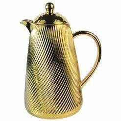 Garrafa Térmica de Porcelana Lisboa Dourada - Decorafast Menor preço em Garrafa Térmica de Porcelana Lisboa Dourada - Decorafast