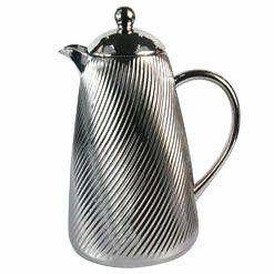 Garrafa Térmica de Porcelana Lisboa Prata - Decorafast Menor preço em Garrafa Térmica de Porcelana Lisboa Prata - Decorafast