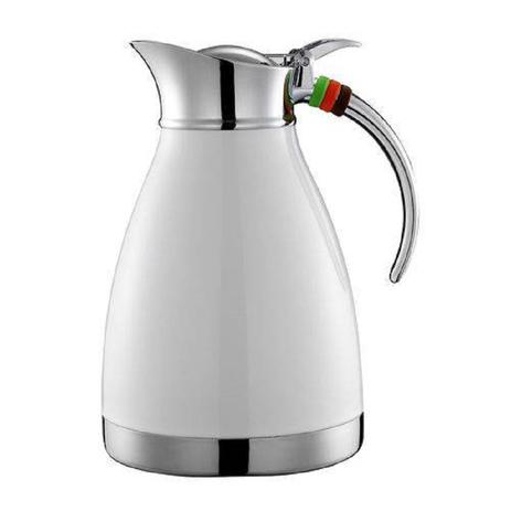 Garrafa Térmica Em Aço Inox Lotus 1l Termopro - Branco Menor preço em Garrafa Térmica Em Aço Inox Lotus 1l Termopro - Branco