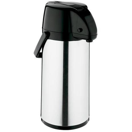 Garrafa termica exclusiva 2,5l inox/preto - Soprano Menor preço em Garrafa termica exclusiva 2,5l inox/preto - Soprano