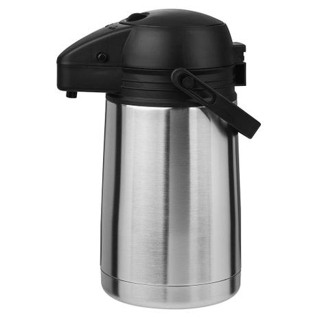 Garrafa Térmica Inox Basic Airpot 1,9 Litros Ref:tp6544 - Termopro Menor preço em Garrafa Térmica Inox Basic Airpot 1,9 Litros Ref:tp6544 - Termopro