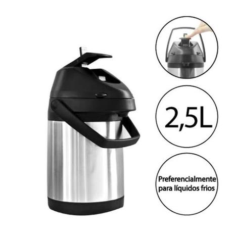 Garrafa Térmica Inox De Tereré 2,5l - Gold Termo Menor preço em Garrafa Térmica Inox De Tereré 2,5l - Gold Termo