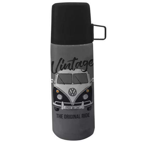 Garrafa Térmica Inox Kombi Vintage Com Tampa 350 Ml - Pdv Menor preço em Garrafa Térmica Inox Kombi Vintage Com Tampa 350 Ml - Pdv