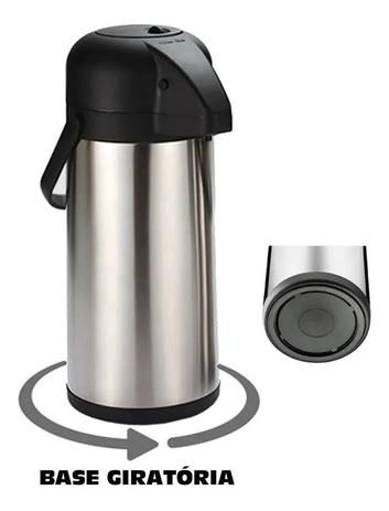 Garrafa Térmica Inquebrável 2.2 Litros Inox Dentro /Fora - Diamond Menor preço em Garrafa Térmica Inquebrável 2.2 Litros Inox Dentro /Fora - Diamond