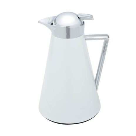 Garrafa térmica metálica com cabo plástico London 1 Litro Branca - Wolff Menor preço em Garrafa térmica metálica com cabo plástico London 1 Litro Branca - Wolff
