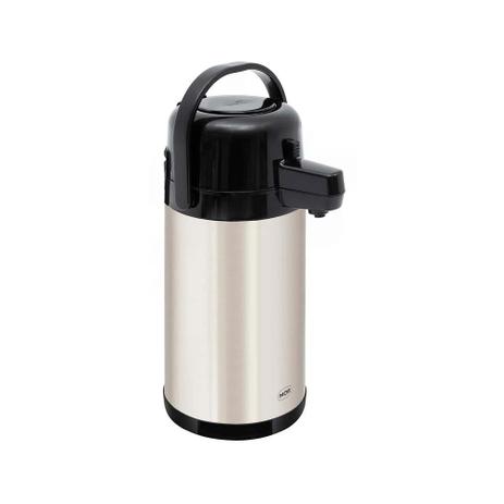 Garrafa Térmica Mor Total Inox Airport 2,5 Litros 25105212 Menor preço em Garrafa Térmica Mor Total Inox Airport 2,5 Litros 25105212