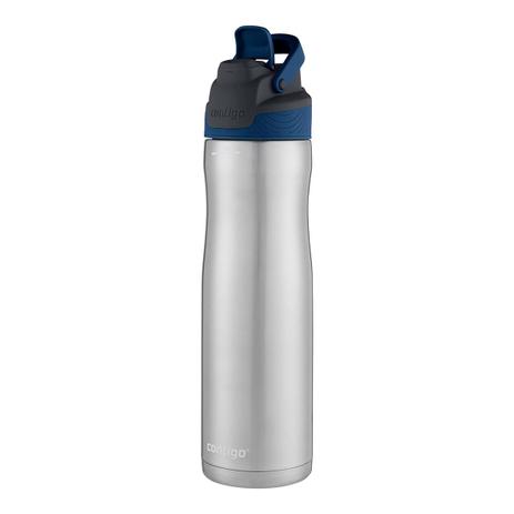 Garrafa Térmica Squeeze Contigo Autoseal Chill 710ml Inox Preta/Azul Menor preço em Garrafa Térmica Squeeze Contigo Autoseal Chill 710ml Inox Preta/Azul