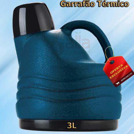Garrafão / Botijão Térmico 3L Invicta Azul Menor preço em Garrafão / Botijão Térmico 3L Invicta Azul