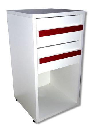 Gaveteiro criado mudo tiras vermelhas guarda roupas decoração 100  mdf móveis mariano é boa?