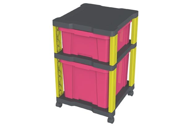 Gaveteiro Em Plastico Kids Com 2 Gavetas Rosa Tramontina 92563/060 - Tramontina delta Menor preço em Gaveteiro Em Plastico Kids Com 2 Gavetas Rosa Tramontina 92563/060 - Tramontina delta