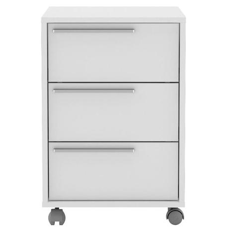 Gaveteiro Maia Com 3 Gavetas Branco 24870001 Politorno Móveis Menor preço em Gaveteiro Maia Com 3 Gavetas Branco 24870001 Politorno Móveis