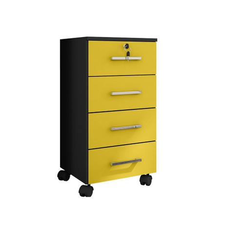 Gaveteiro Móveis Leão Gavea Flex com Chave 4 Gavetas é boa?