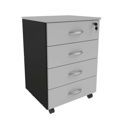 Gaveteiro New City 4 GV Preto e Cinza - Gebb work é boa?