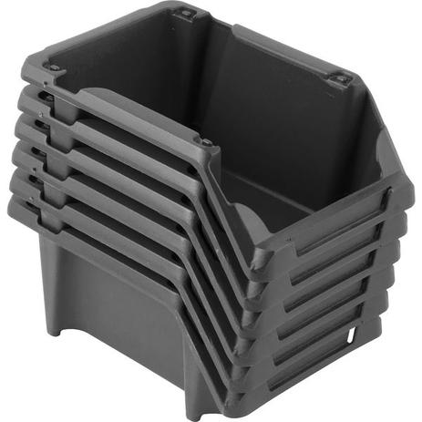 Gaveteiro plástico número 3 Preto com 6pçs - Vonder Menor preço em Gaveteiro plástico número 3 Preto com 6pçs - Vonder