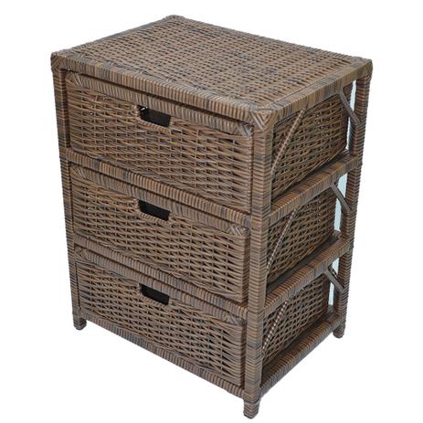 Gaveteiro Tradicional Organizador 3 Gavetas Fibra 41x30x 56 - Argila - Allstate Menor preço em Gaveteiro Tradicional Organizador 3 Gavetas Fibra 41x30x 56 - Argila - Allstate
