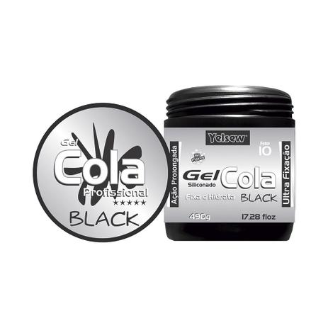 Gel Cola Black Siliconado Ultra Fixação 490g - Yelsew Menor preço em Gel Cola Black Siliconado Ultra Fixação 490g - Yelsew