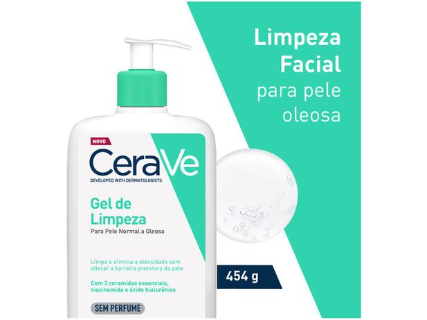 Gel de Limpeza Facial Cerave Hidratação CRV – Dermocosméticos 454g