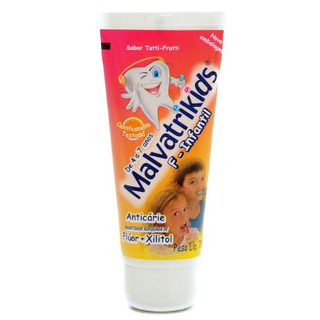 Gel Dental com Flúor Malvatrikids com 70g - Laboratorio daudt oliveir Menor preço em Gel Dental com Flúor Malvatrikids com 70g - Laboratorio daudt oliveir