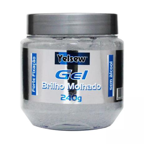 Gel Fixador Yelsew Brilho Molhado - 240g Menor preço em Gel Fixador Yelsew Brilho Molhado - 240g