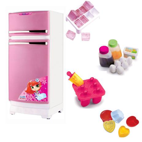 Geladeira Infantil com Acessórios Rosa Magic Toys 8051P Menor preço em Geladeira Infantil com Acessórios Rosa Magic Toys 8051P