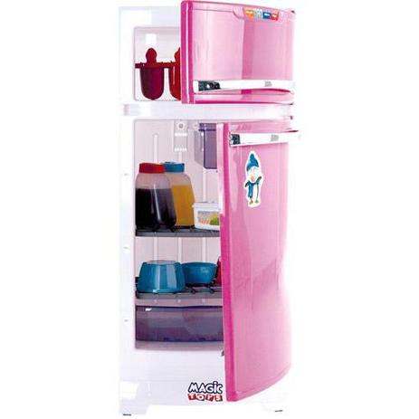 Geladeira Infantil ROSA Para Cozinha Brinquedo Magic Toys Menor preço em Geladeira Infantil ROSA Para Cozinha Brinquedo Magic Toys
