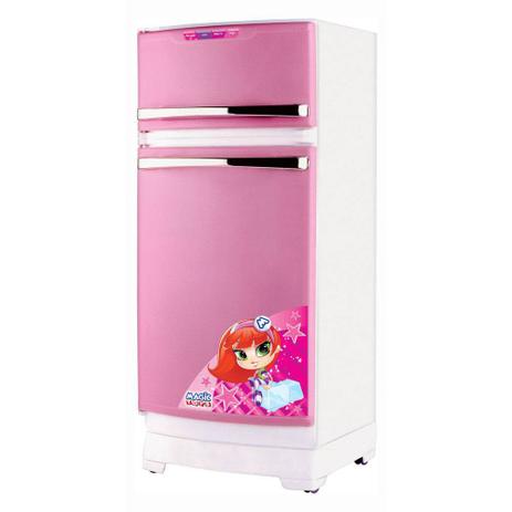 Geladeira Magic Toys Branca e Rosa Menor preço em Geladeira Magic Toys Branca e Rosa