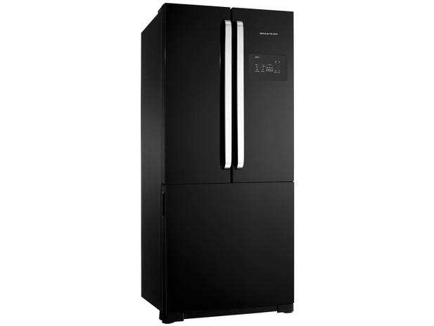 Geladeira/Refrigerador Brastemp Frost Free French - Door Preta 540,6L com Ice Maker Ative! BRO80 AE