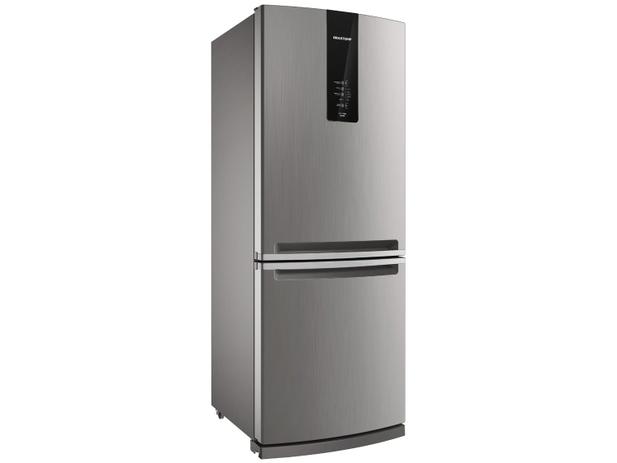 Geladeira/Refrigerador Brastemp Frost Free Inverse Prata 443L com Turbo Ice BRE57 AKANA