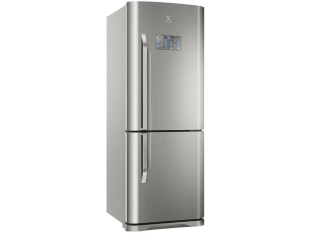 Menor preço em Geladeira/Refrigerador Electrolux Frost Free Inox - Inverse 454L com Gavetão Prateleira Dobrável DB53X