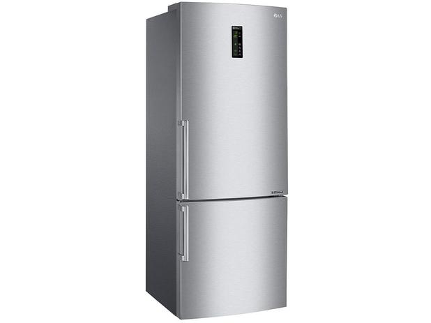 Geladeira/Refrigerador LG Frost Free Bottom - Freezer Universe 445L GC-B59BSB (1) Aço Escovado