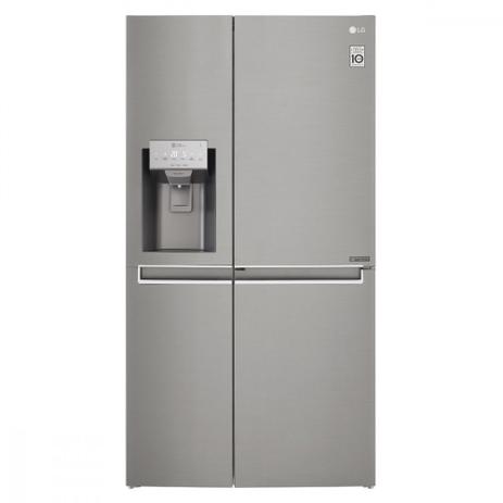 GeladeiraRefrigerador LG Side By Side New Lancaster 601L Door In Door Aço Escovado GS65SDN 110V Menor preço em GeladeiraRefrigerador LG Side By Side New Lancaster 601L Door In Door Aço Escovado GS65SDN 110V