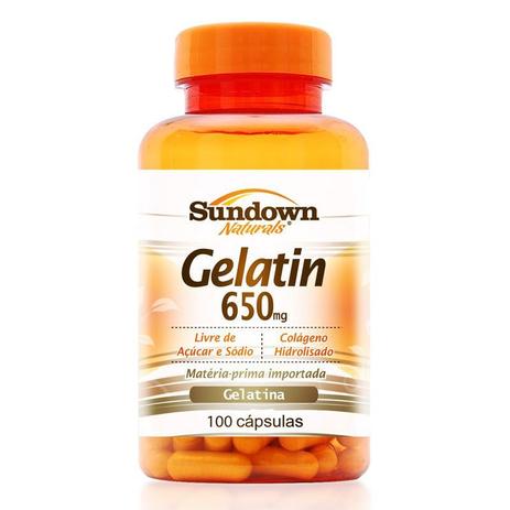 Gelatin 650mg Colágeno Hidrolisado Sundown 100 cápsulas - Sundown naturals vitaminas Menor preço em Gelatin 650mg Colágeno Hidrolisado Sundown 100 cápsulas - Sundown naturals vitaminas