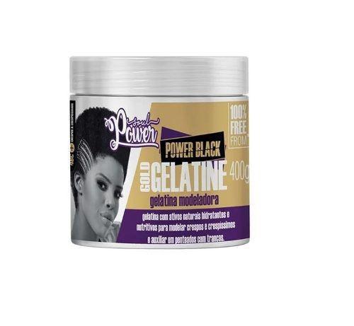 Gelatina Modeladora Soul Power Power Black 400 Gr Menor preço em Gelatina Modeladora Soul Power Power Black 400 Gr