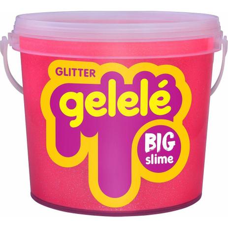 Geleca Gelelé Balde Big Slime Glitter 1,5kg - Acrilex Menor preço em Geleca Gelelé Balde Big Slime Glitter 1,5kg - Acrilex
