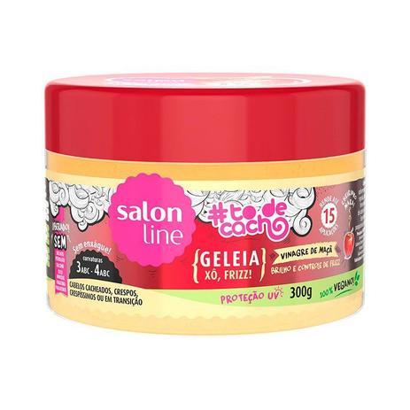 Geleia Capilar Vinagre De Maçã Salon Line To De Cacho 300g Menor preço em Geleia Capilar Vinagre De Maçã Salon Line To De Cacho 300g