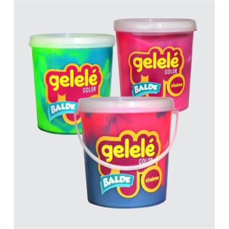 Gelelé Slime Color Duas Cores Big Balde 1,5 KG Cores Variadas - Doce brinquedo Menor preço em Gelelé Slime Color Duas Cores Big Balde 1,5 KG Cores Variadas - Doce brinquedo
