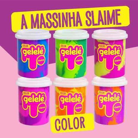Gelelé Slime Massinha Meleca Color Kit Com 3 Unid. Sortido - Doce brinquedo Menor preço em Gelelé Slime Massinha Meleca Color Kit Com 3 Unid. Sortido - Doce brinquedo