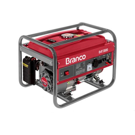 Gerador a Gasolina 3400W B4T3500 Branco Vermelho é boa?